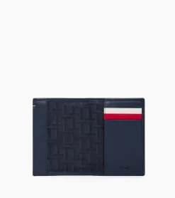 Porte passeport Martin en cuir lisse - Blue White Red