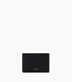 Portefeuille Emilie en cuir grainé - Black