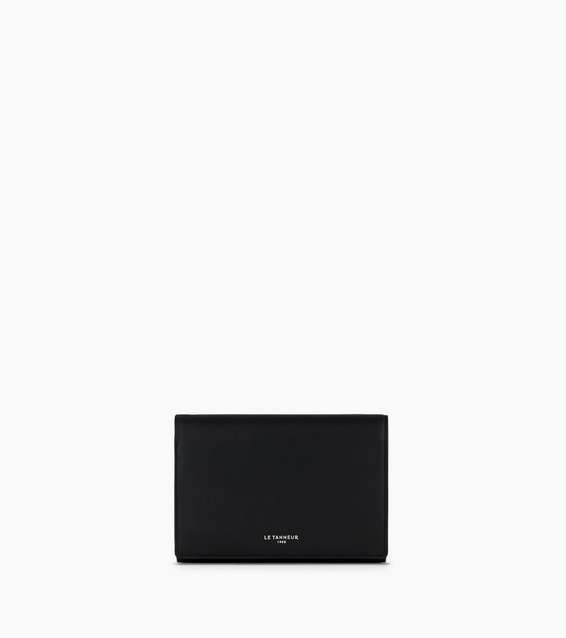 Portefeuille Emilie en cuir grainé - Black