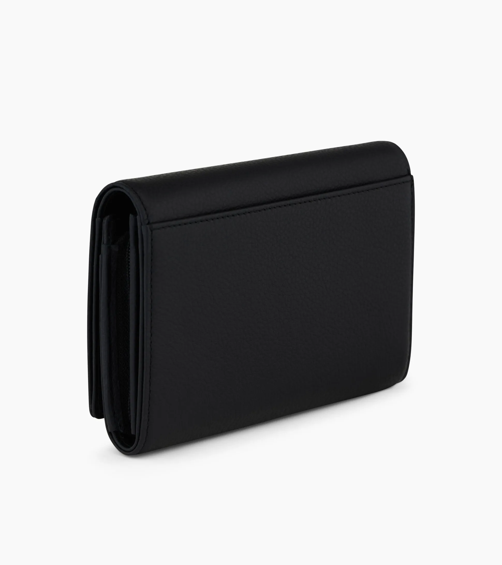 Portefeuille Emilie en cuir grainé - Black