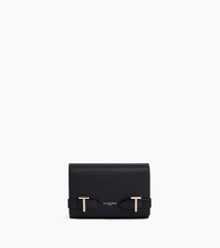 Portefeuille Emilie en cuir signature T - Black Le Bleu