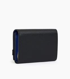Portefeuille Emilie en cuir signature T - Black Le Bleu