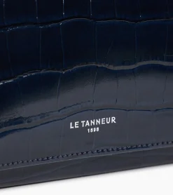 Portefeuille Emilie en cuir effet croco - CREPUSCULE