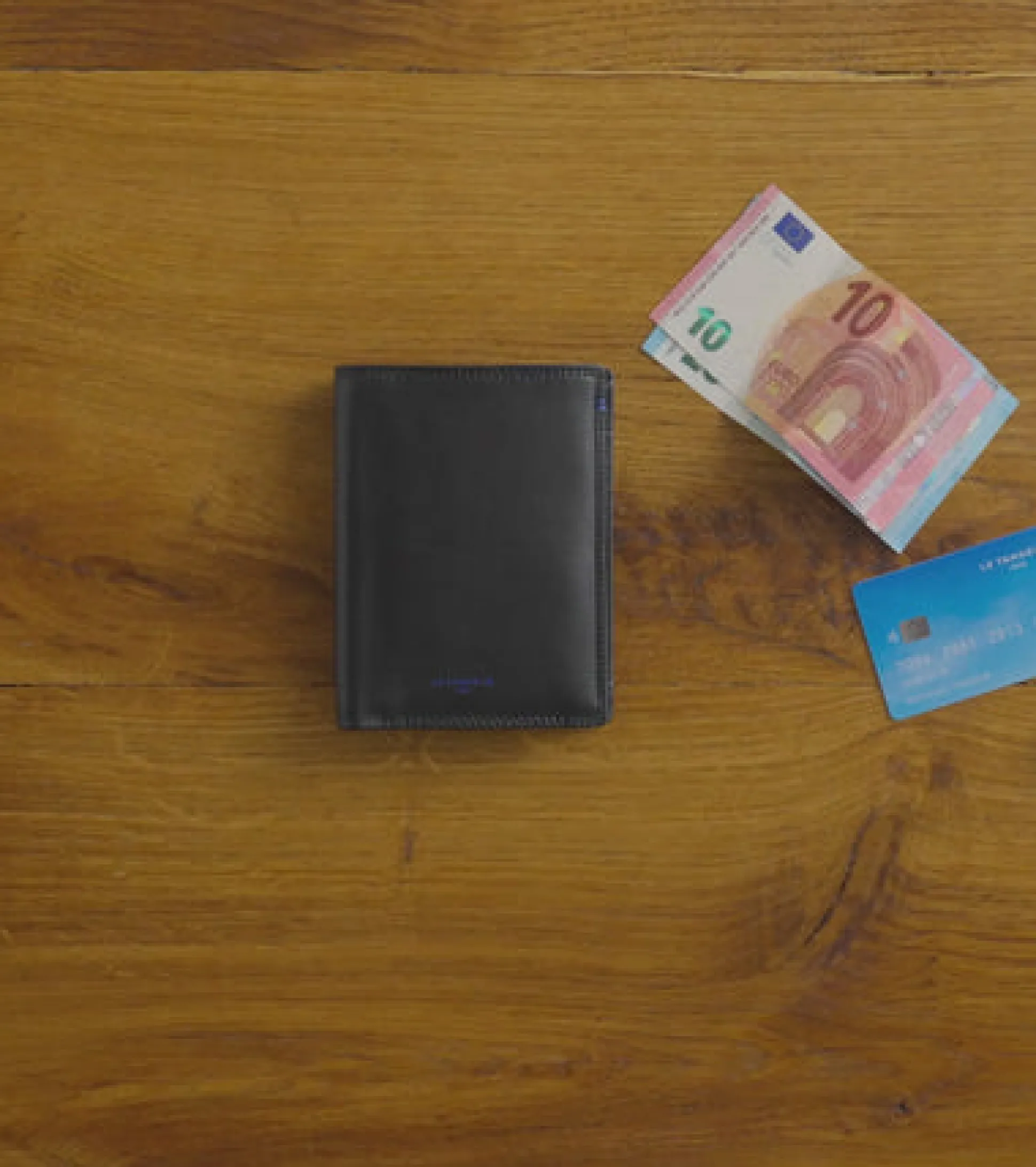 Portefeuille vertical moyen modèle zippé 2 volets Martin en cuir lisse - Coffee Brown