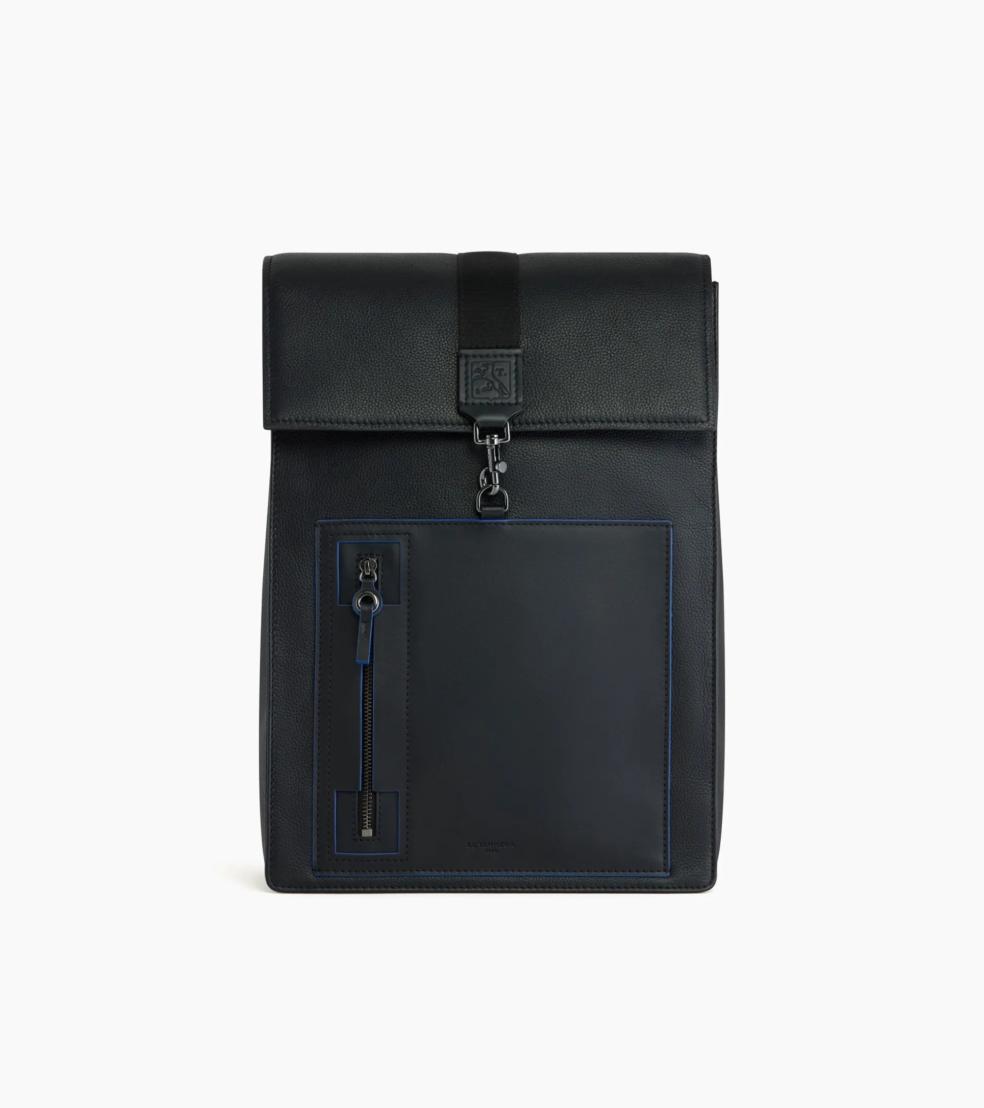 Sac à dos Alexis en cuir grainé - Black