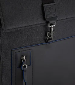 Sac à dos Alexis en cuir grainé - Black