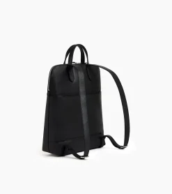 Sac à dos zippé business Sophie en cuir grainé - Black