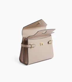 Sac à main double rabat moyen modèle Emilie en cuir grainé - GREGE 1