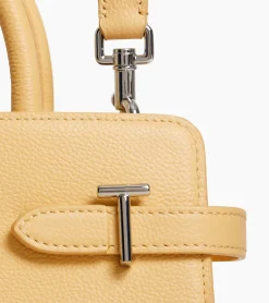 Sac à main moyen modèle Emilie en cuir grainé - AURORE