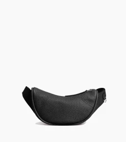 Sac banane Noah en cuir grain buffle et cuir lisse - NOIR 1