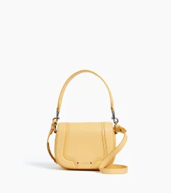 Sac bandoulière moyen modèle Ella en cuir grainé - AURORE