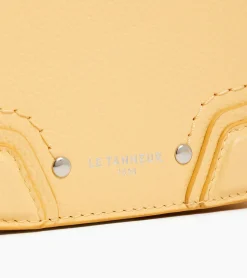 Sac bandoulière moyen modèle Ella en cuir grainé - AURORE