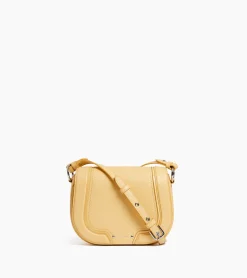 Sac bandoulière moyen modèle Ella en cuir grainé - AURORE