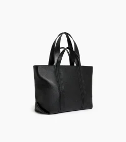 Sac cabas Grâce en cuir grainé - Black