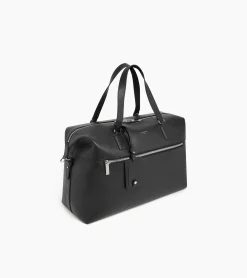 Sac de voyage 24h Emile en cuir grainé - Black