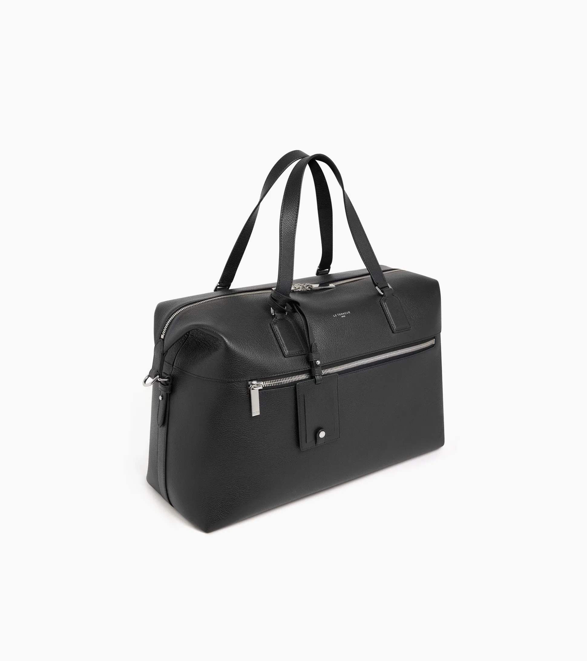 Sac de voyage 24h Emile en cuir grainé - Black