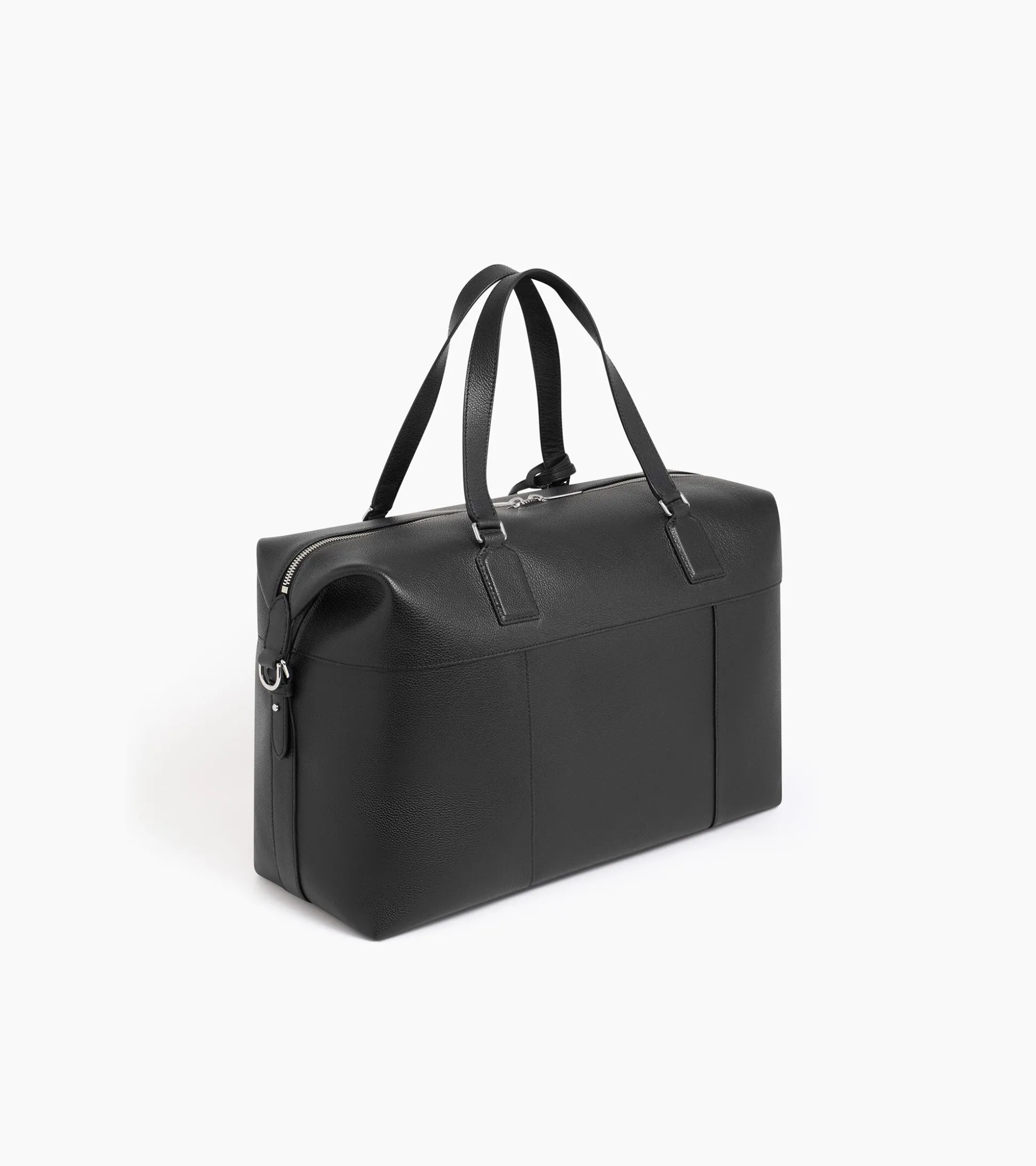 Sac de voyage 24h Emile en cuir grainé - Black
