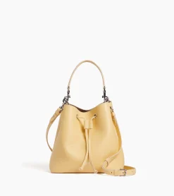 Sac seau Louise en cuir grainé - AURORE-GREGE