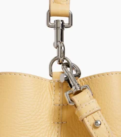 Sac seau Louise en cuir grainé - AURORE-GREGE
