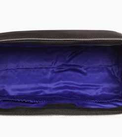 Trousse de toilette Charles en cuir grainé - Black