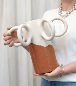 Vase Couture Pia Chevalier - Brown Tan