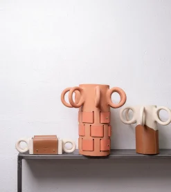 Vase Couture Pia Chevalier - Brown Tan